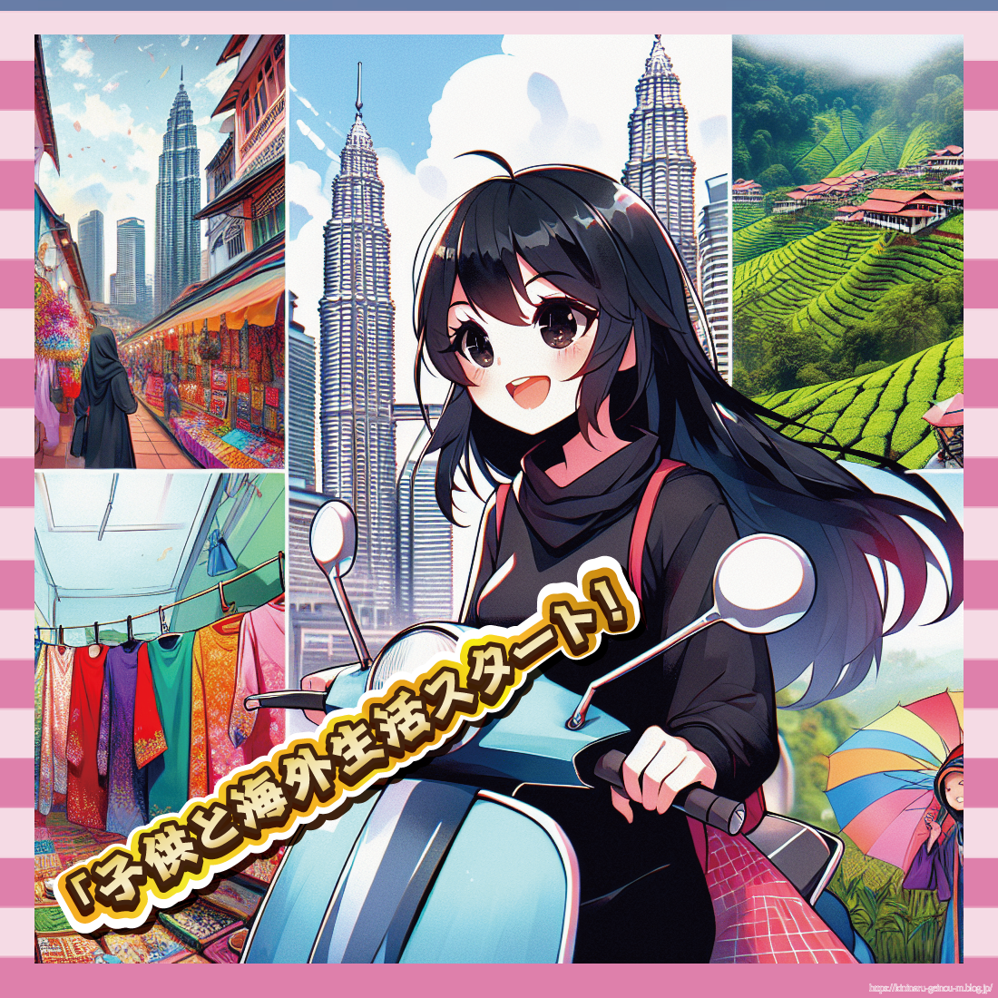 「子供と海外生活スタート!-イメージ