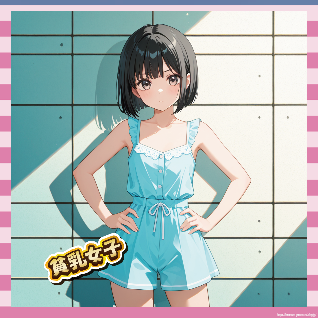 貧乳女子-イメージ