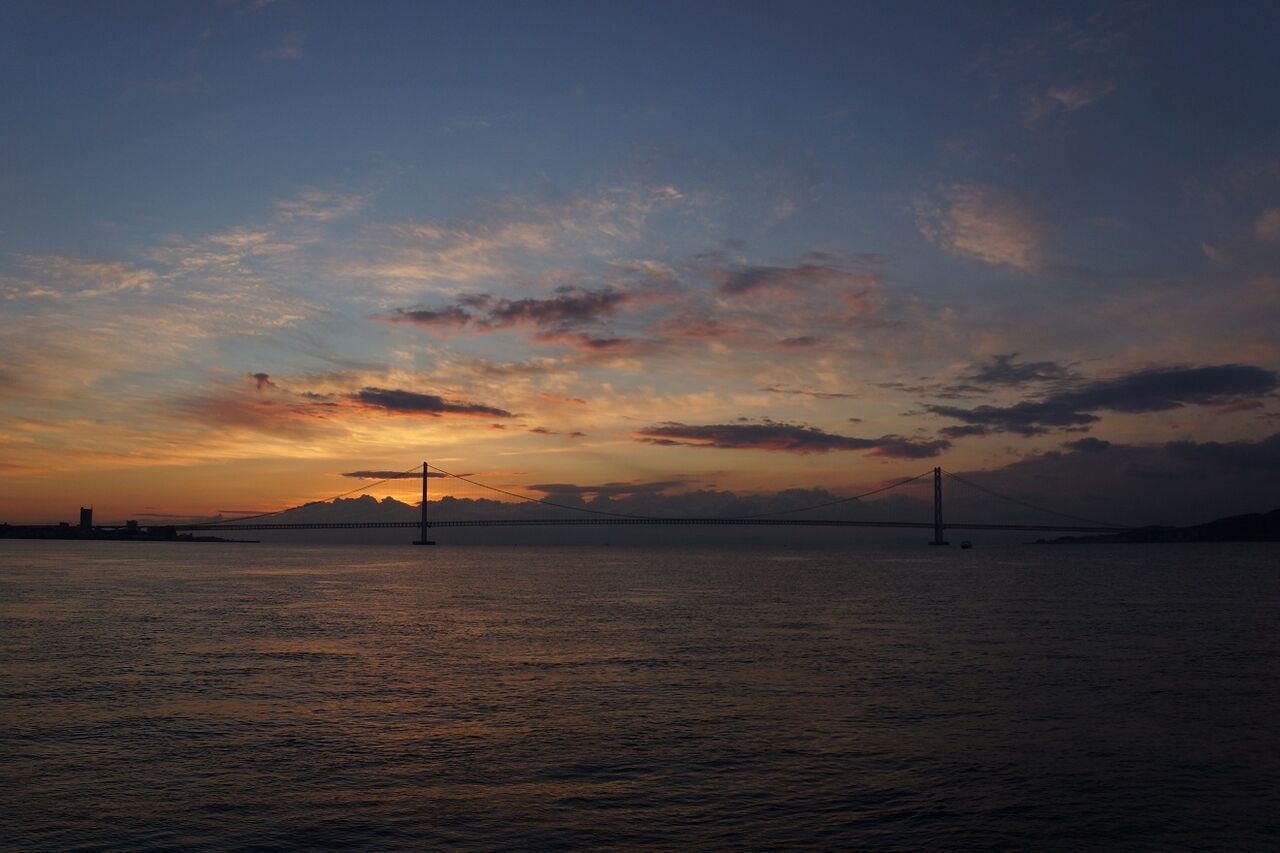 今日は明石港で日の出撮り 船と花と風景と 今日は明石港で日の出撮り 船と花と風景と