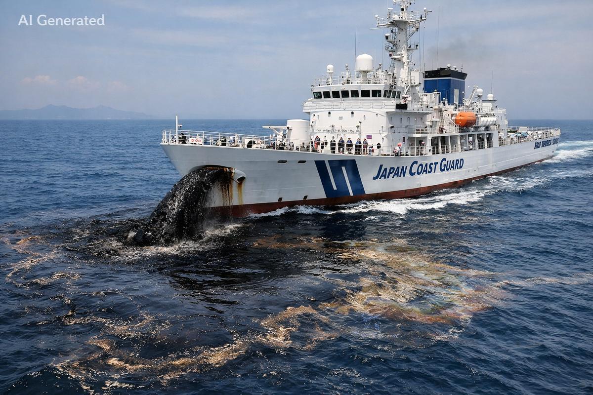 【速報】海上保安部の巡視船から重油流出　ワカメ１０００トン以上に被害確認 漁師「油ついてるの食べないよね？」