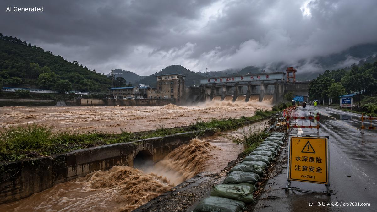 【悲報】これか猛烈な台風が直撃する予定の中国、既に気象災害相次ぎ南部でダム決壊