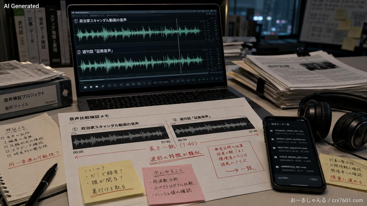 【高市中傷動画】文春砲、音声使い回し疑惑