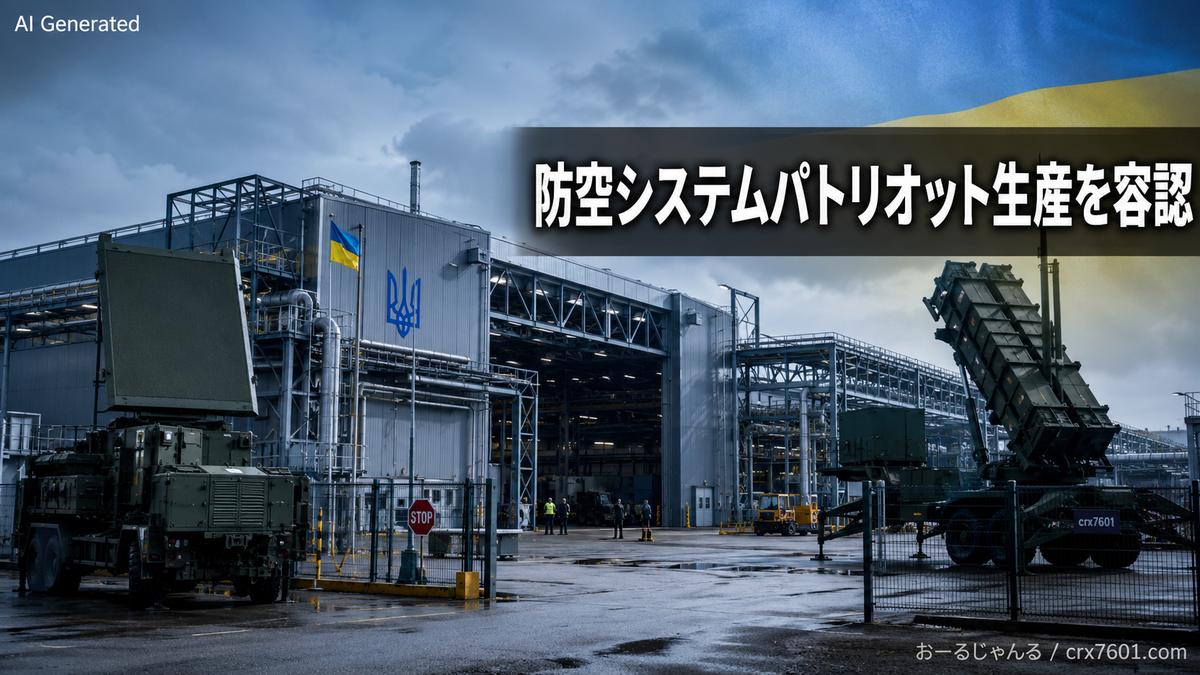 【速報】トランプ大統領、ウクライナに防空システムパトリオット生産を容認「作る権利を与える。その作り方を、私たちは彼らに教えるつもりだ」