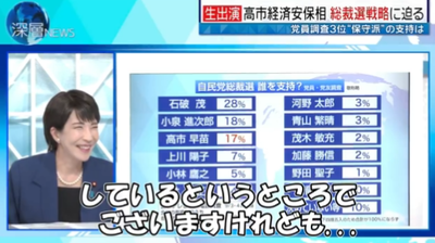 【動画】高市早苗氏「なんで日テレさんが党員名簿を?(笑顔)」日テレ「ん?独自取材を(汗)」高市早苗氏「すごいなあ(笑顔)」 【動画】高市早苗氏「なんで日テレさんが党員名簿を?(笑顔)」日テレ「ん?独自取材を(汗)」高市早苗氏「すごいなあ(笑顔)」