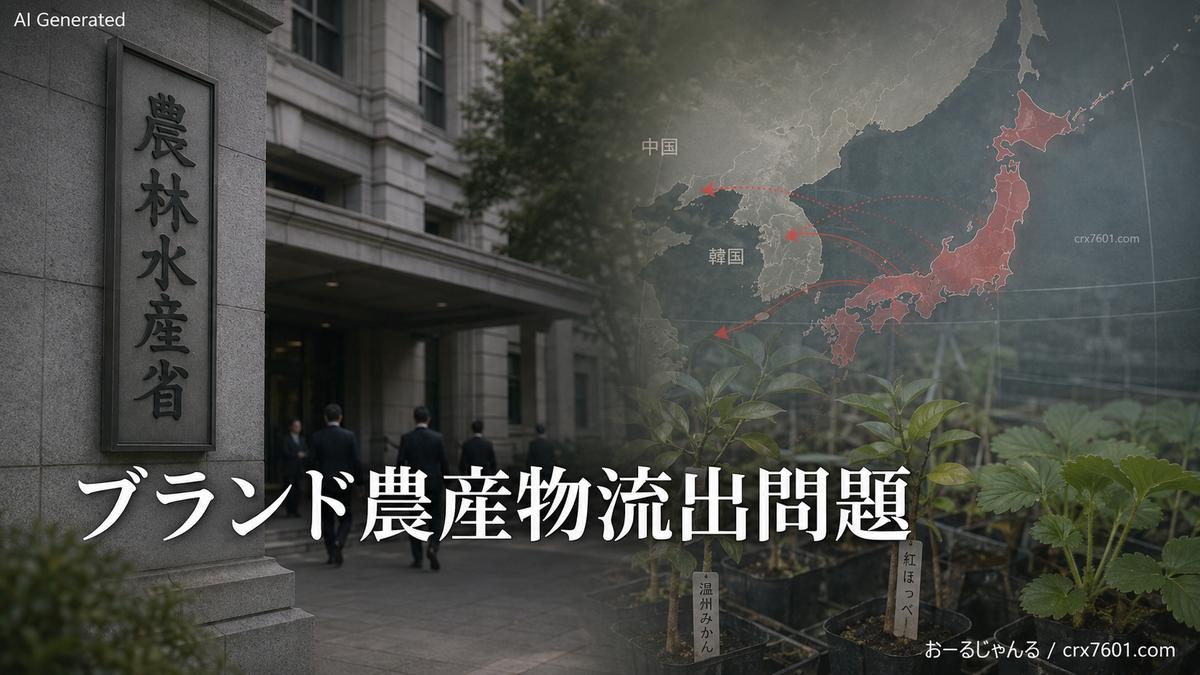 【速報】 農水省、やっと危機感「流出が広がっている」 ブランド農作物50種が中韓流出した可能性