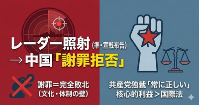 中国、日本に『謝罪しないメカニズム』を冷静に考察され赤っ恥www