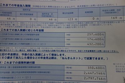 便 年金 定期 【簡単】ねんきん定期便の見方って？将来の年金見込額が分かる？【保険市場】