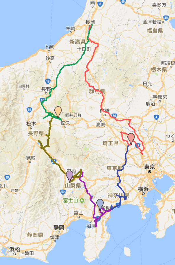 18年3月25 29日 神奈川 山梨 長野への旅行 車で旅行 あちらこちら