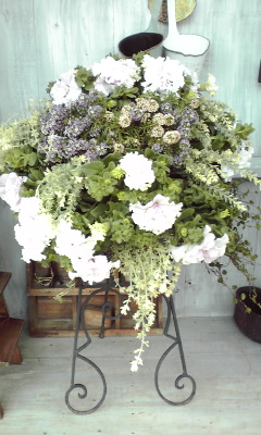 Crystaltakaraのブログ 八重のペチュニアのハンギング