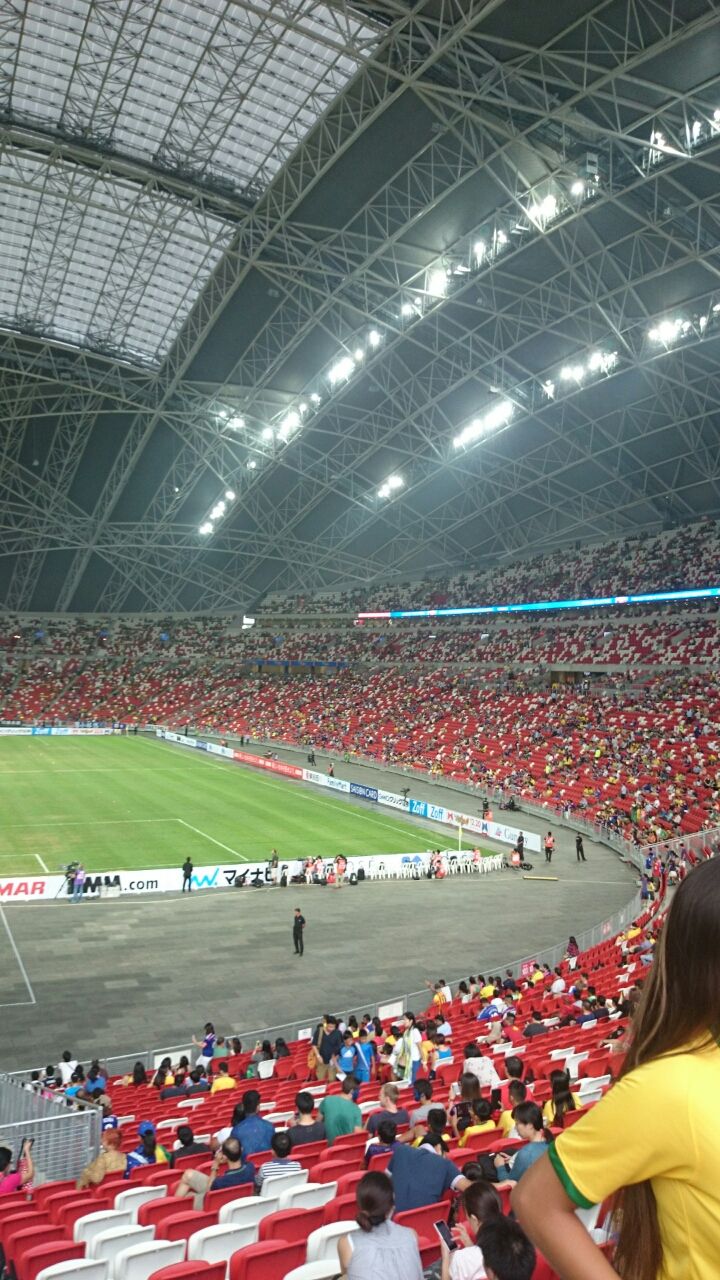シンガポール旅行記3 日本vsブラジル National Stadium Cerezo Golazo セレッソ大阪ブログ