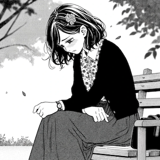 he is sitting alone のコピー