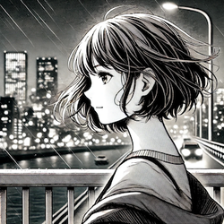 e has a thoughtful exprのコピー