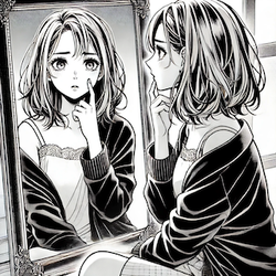a pained, self-critical expreのコピー