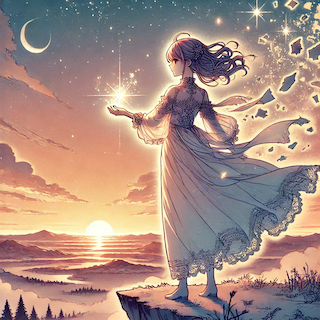 n in her 30s standing on a cliff のコピー