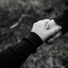 Black, White, Minimal True Friend Quote Instagram Post