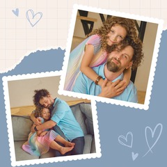 Blue Scrapbook Father's Day Instagram Post
