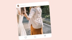 ピンク デジタル 大切な人  バレンタインデー 愛を伝えるプレゼンテーション
