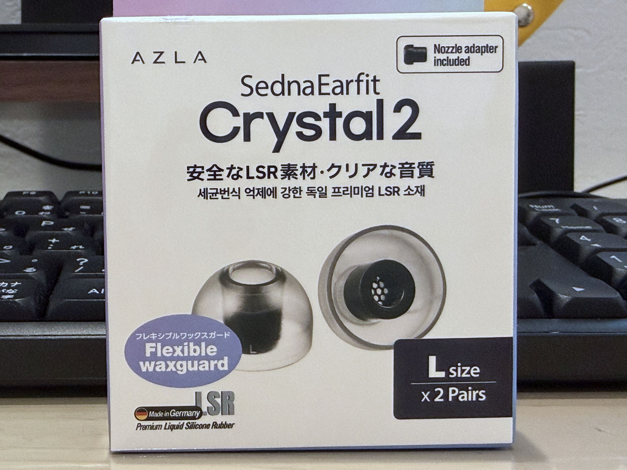 イヤホン SONY WF-1000XM6 + SednaEarfit Crystal 2 ソニー WF-1000XM6のイヤーピースをAZLA SednaEarfit Crystal2に変えて