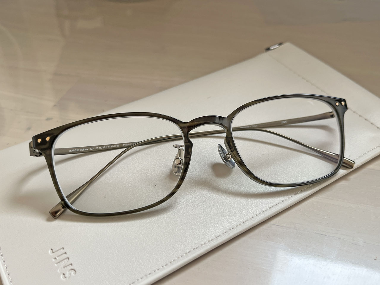 【未使用】JINS 遠近両用 メガネ ケース付 JINS 遠近両用メガネ 試しがけのみ - メルカリ