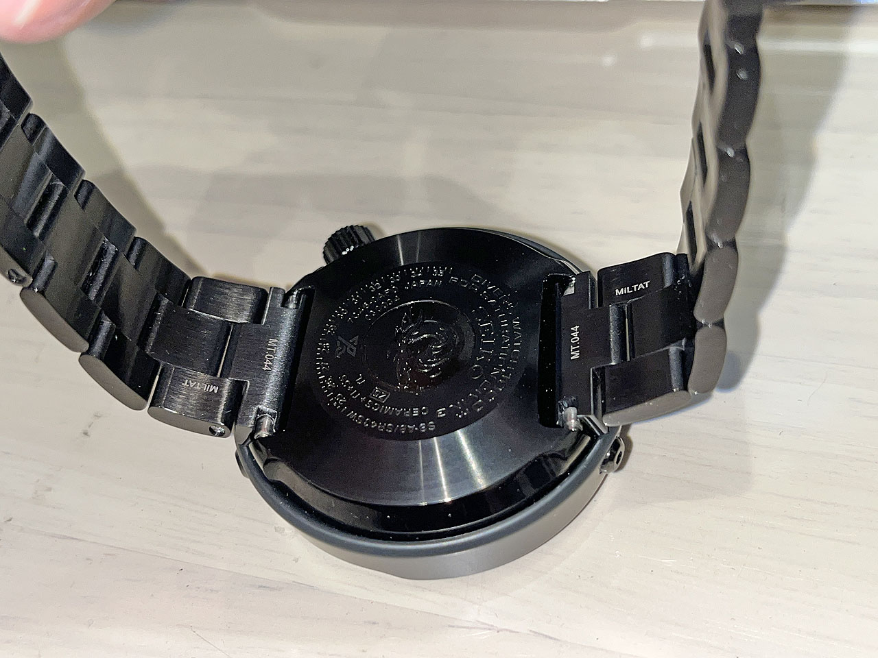 セイコーツナ缶SBBN047にタイコノートのメタルブレスレットを付けて