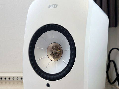 KEF LSX ブルー、純正PAD&ケーブル付き、海外仕様コンセント WiFi