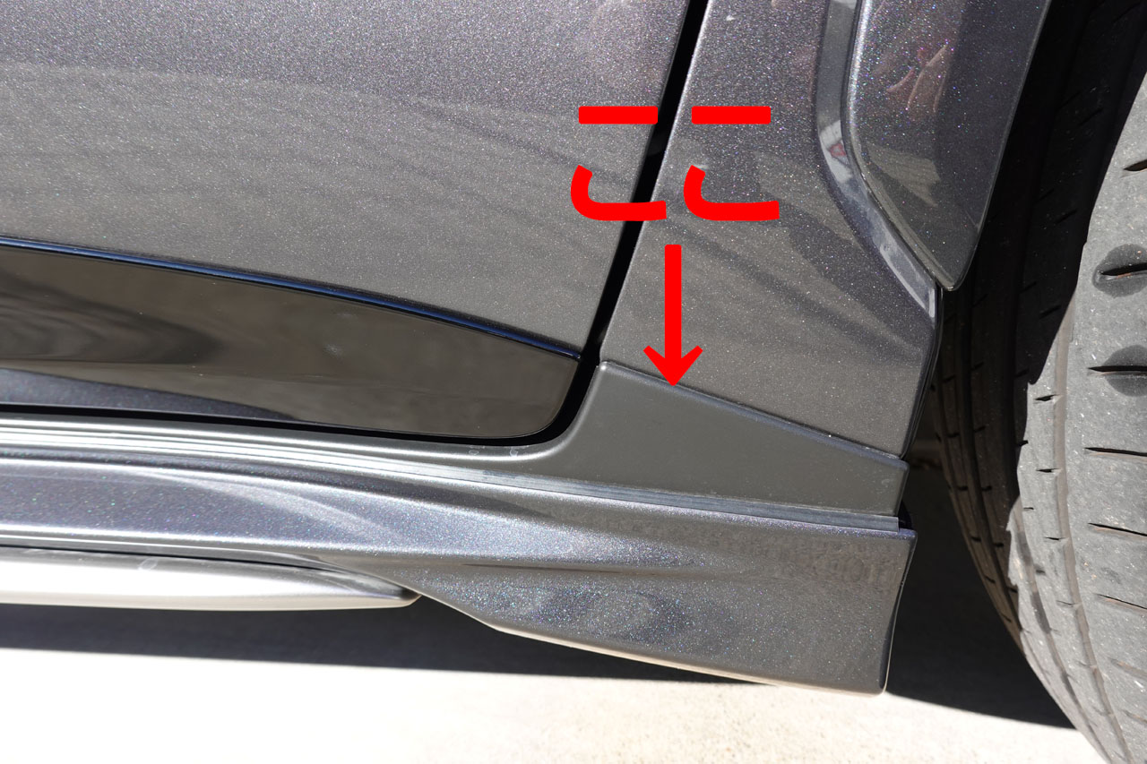 レクサスLBX ドアモール　純正塗装品209 ブラックマイカ レクサスLBX ドアモール 純正塗装品209 ブラックマイカ - メルカリ