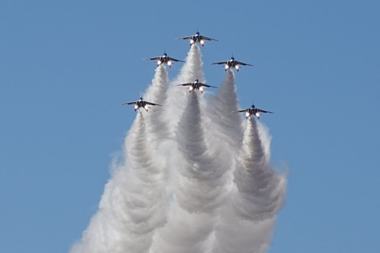 フライトジャケット百里航空祭 ブルーインパルス　最終値下げ 青空とブルーインパルス！2024ラスト航空祭でメリークリスマス