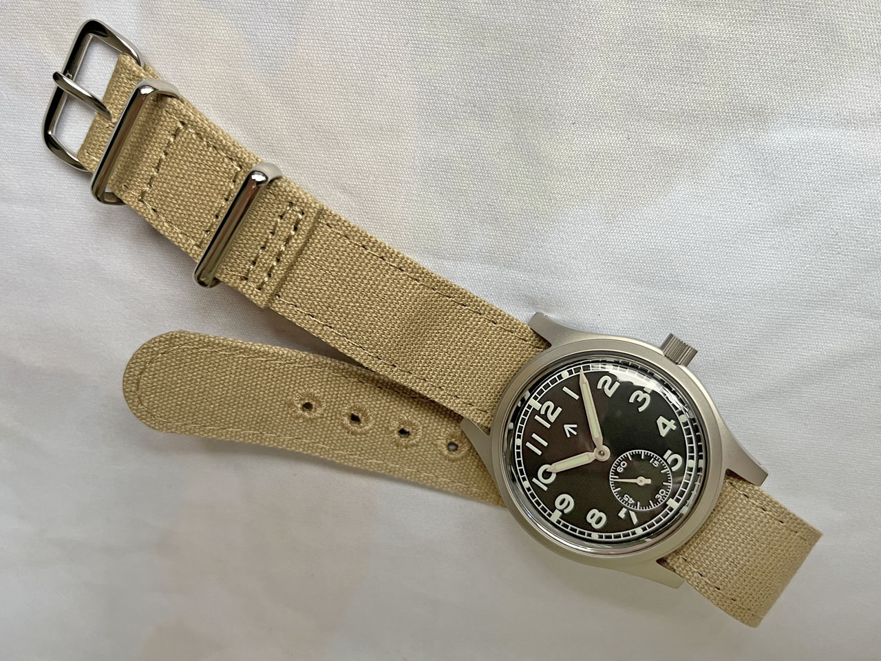 【激レア】Mowy 手巻き 稼働品　ビンテージ防水 腕時計 HB-0297| ゾディアック トリプルカレンダー ムーンフェイズ Ref