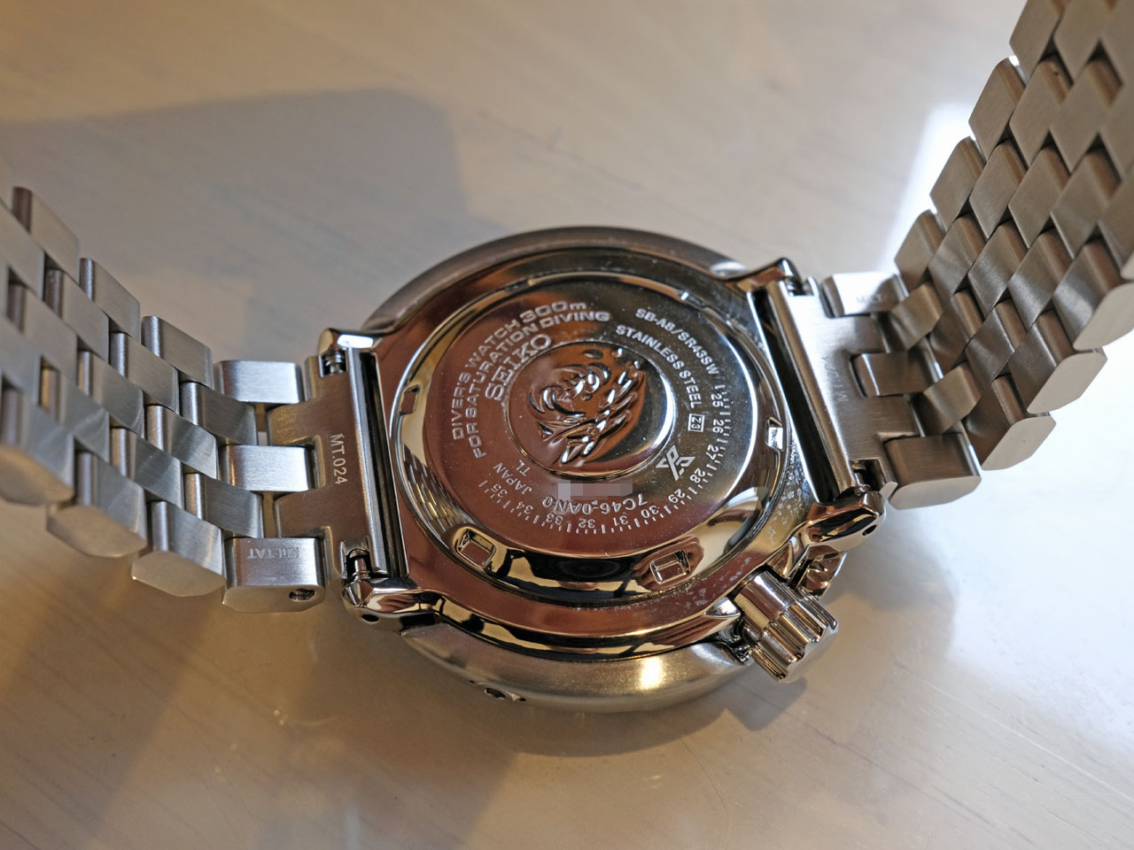 セイコーツナ缶SBBN045にタイコノートのメタルブレスレットを付けて