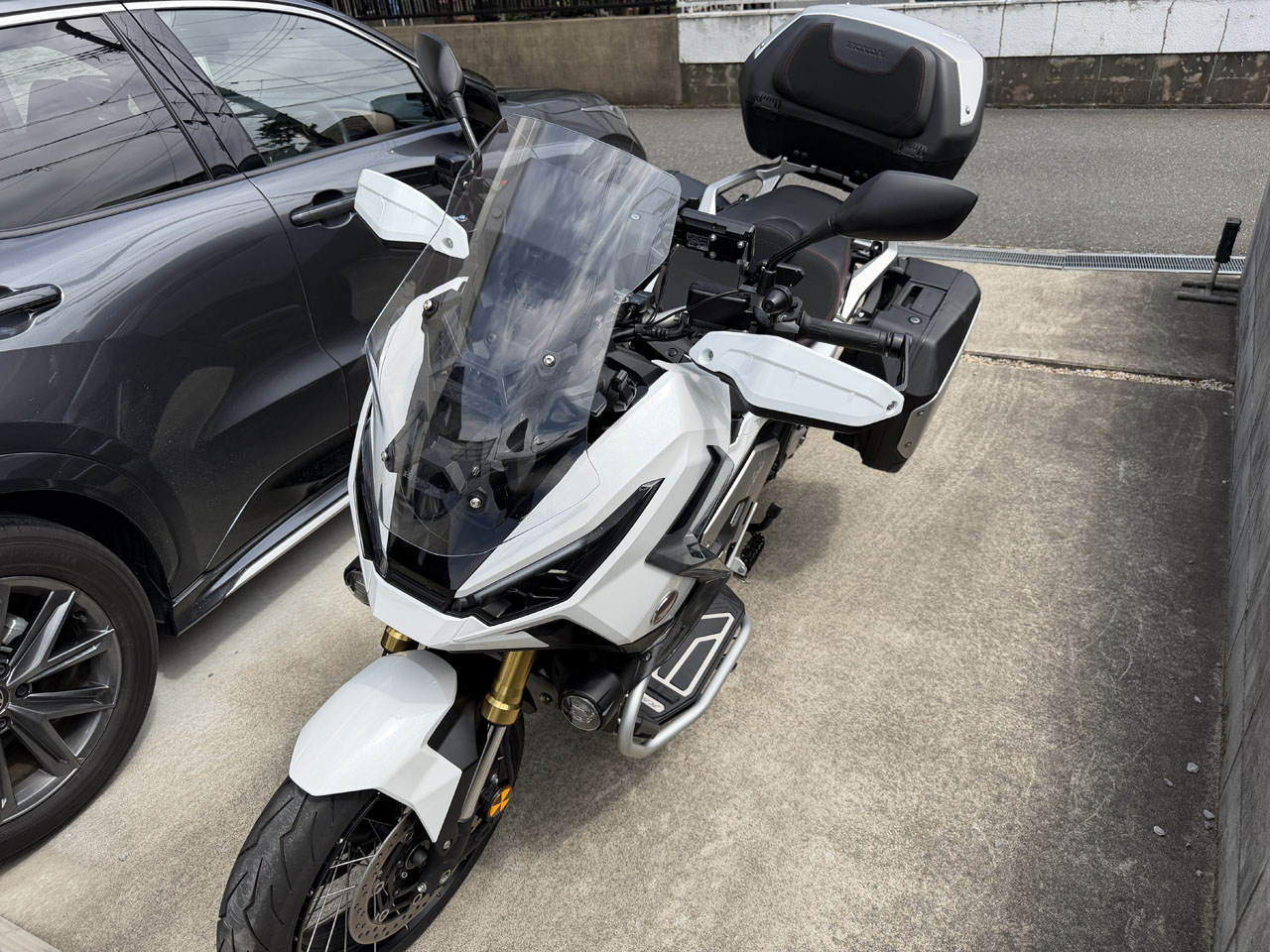 X-ADVに白いナックルガードエクステンションを付けた : Salaryman C3