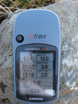 富良野岳山頂GPS