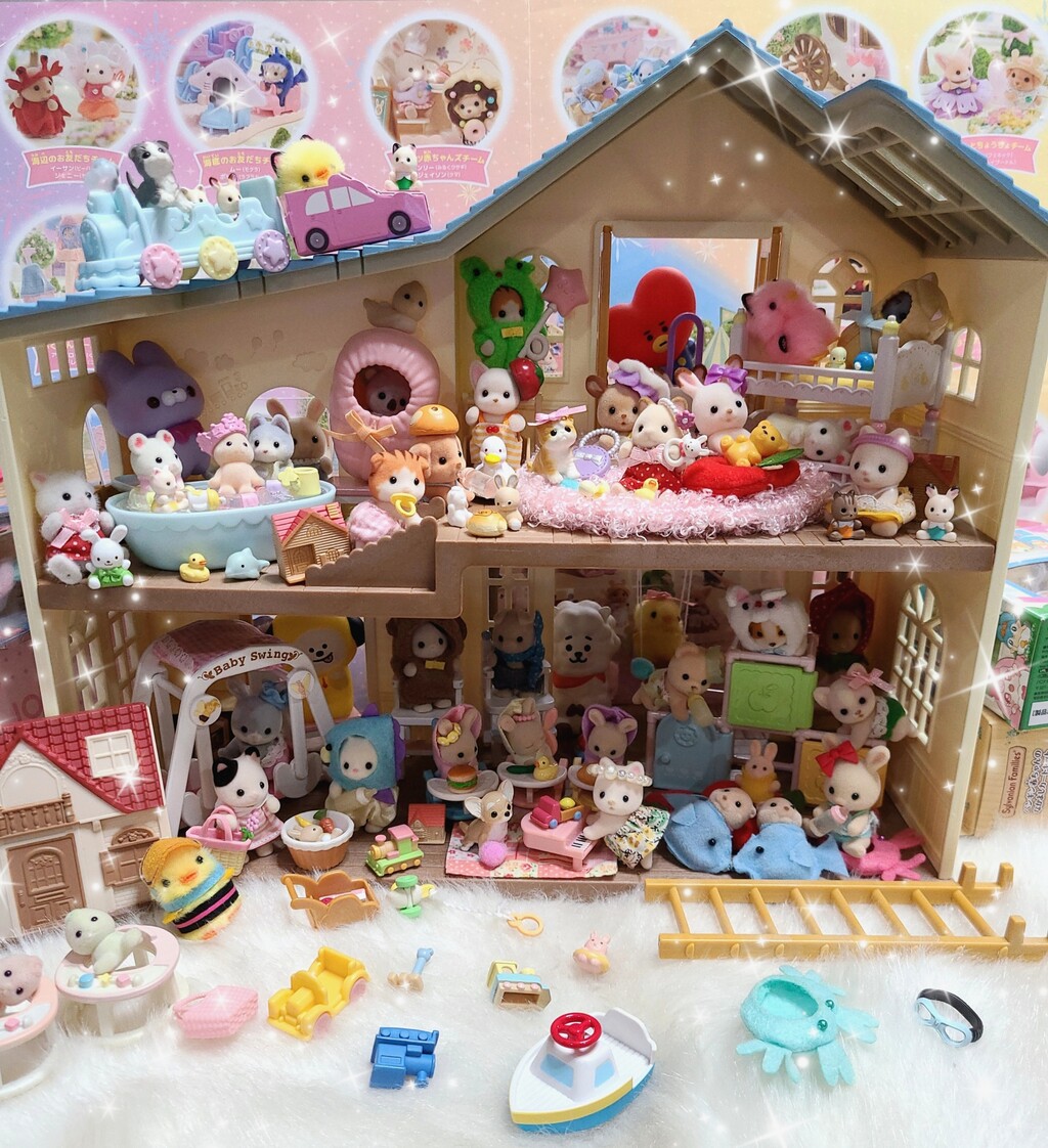 シルバニアファミリー そよかぜ丘のお家 ギフトセット ☆シルバニアファミリー そよかぜ丘のお家ギフトセット☆トイザらス