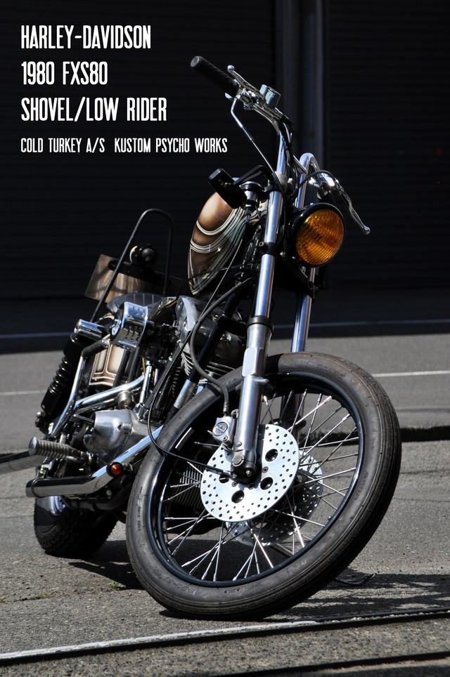No.99 H-D 1980 FXS80/Shovel LowRider 車両紹介 : ［コールドターキー