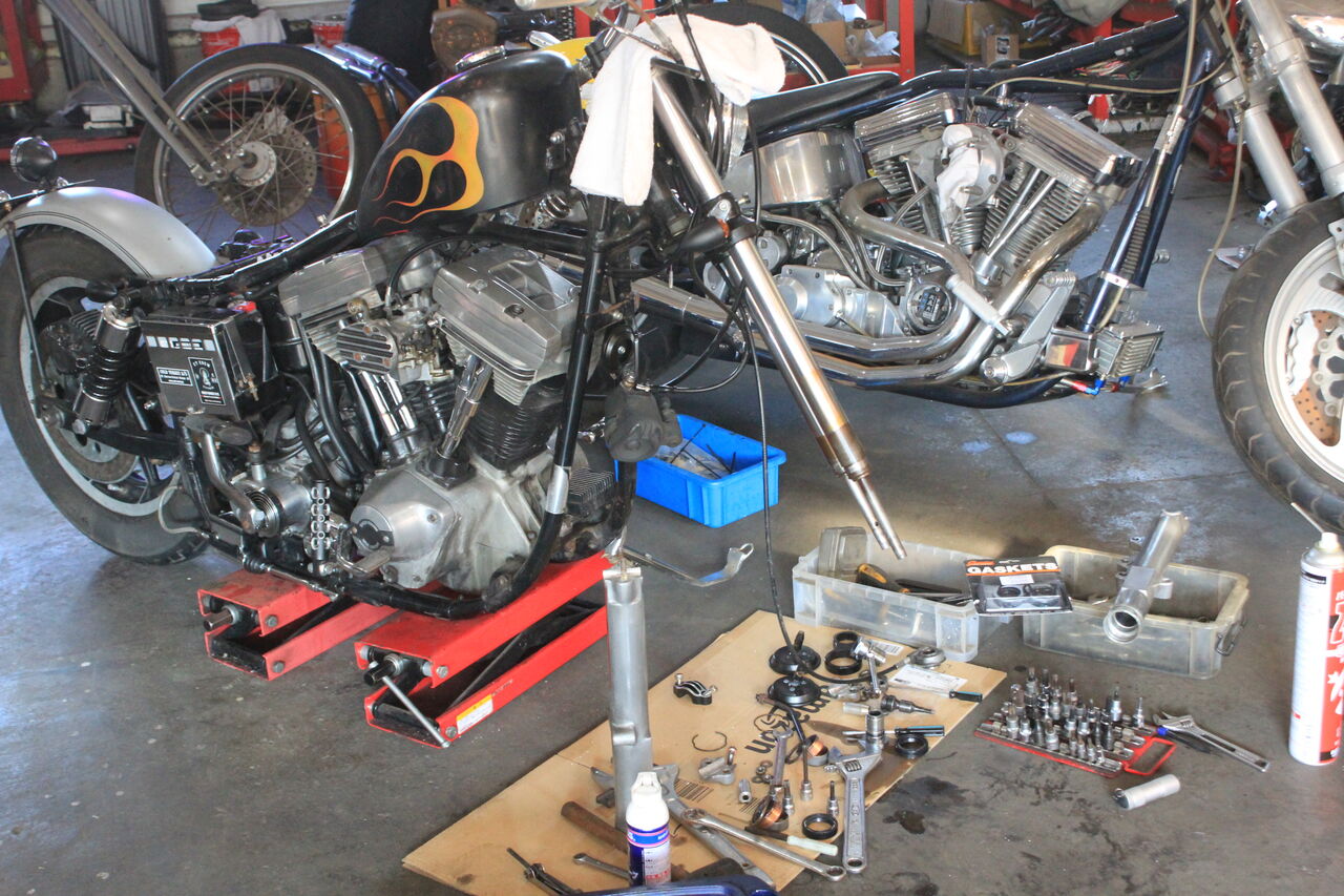 H-D '85 FXEF 4sp EVO 修繕 : ［コールドターキーエーエス］ハーレー