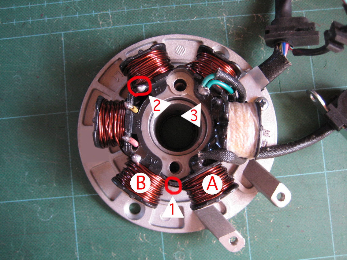 進角ジェネレーター配線組替 Super Cub ｃ５０ｋ２ カモメ カブ レストア カスタム