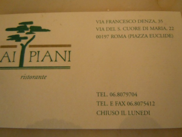 ローマのおいしい生活-レストラン