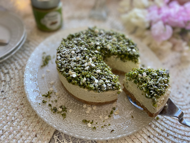 素敵アイディアです 濃厚な香りと口溶け感がたまらないピスタチオチーズケーキ ローマのおいしい生活in東京 Powered By ライブドアブログ