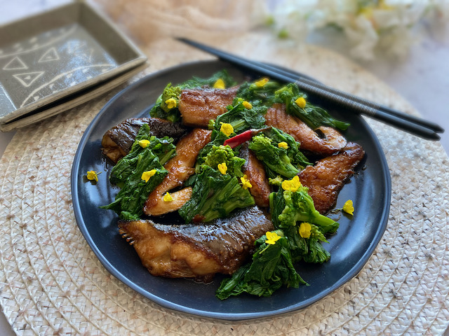 お魚料理が好きになる 銀だらの照り焼き菜の花添え ローマのおいしい生活in東京 Powered By ライブドアブログ