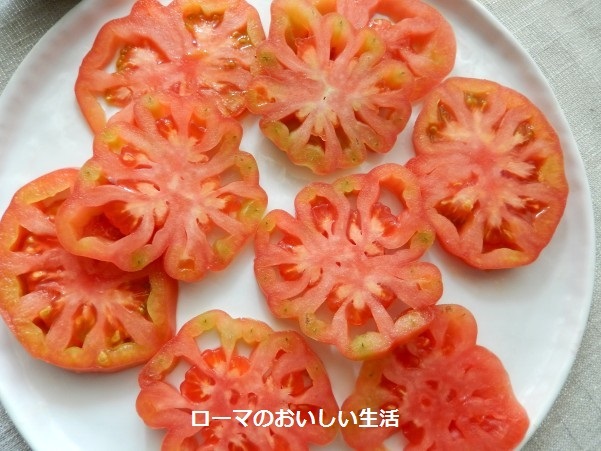 牛の心臓 というおもしろい名前のトマトでカルパッチョ風 ローマのおいしい生活in東京 Powered By ライブドアブログ