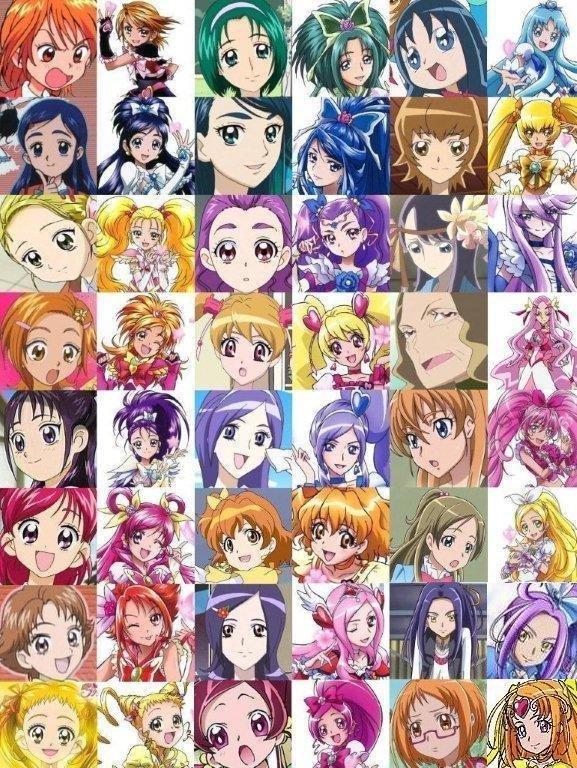 歴代プリキュア比較画像 花びら舞う時 歴代プリキュア比較画像 花びら舞う時