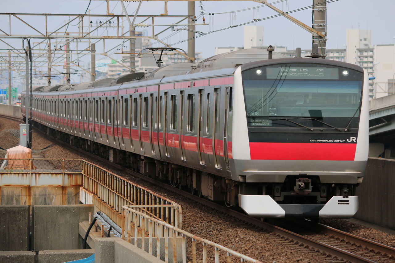 8月27日 京葉線撮影 205系メルヘン顔・209系ケヨ34編成 : ロゼッタの