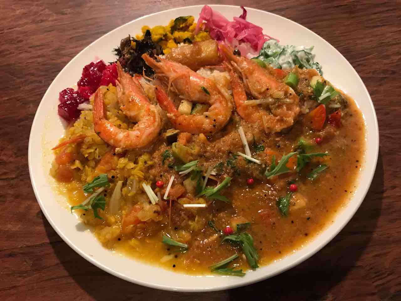 きたかぜとたいよう】谷町四丁目〜天使の海老踊る色鮮やかなスパイスカレー。【閉店】 : 大阪＆福岡カレーステーション