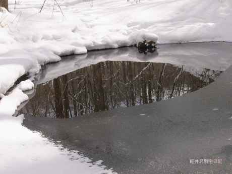 氷のドングリ池