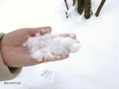 さらさらの雪