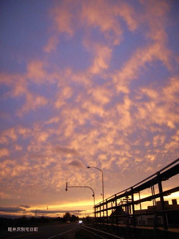 石狩川夕焼け