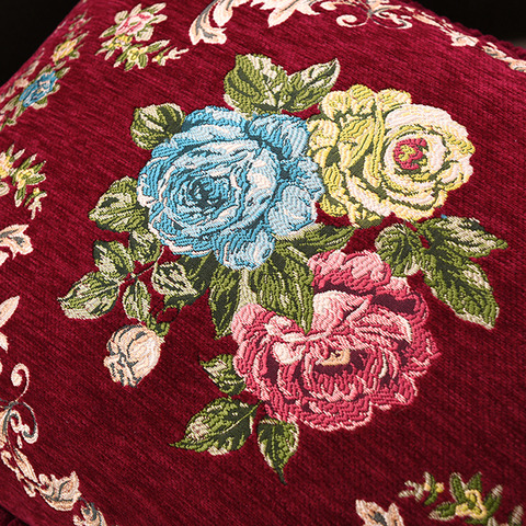 シェニール織りのクッションカバー3