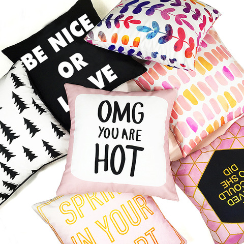 可愛いテキスト・クッションカバー2