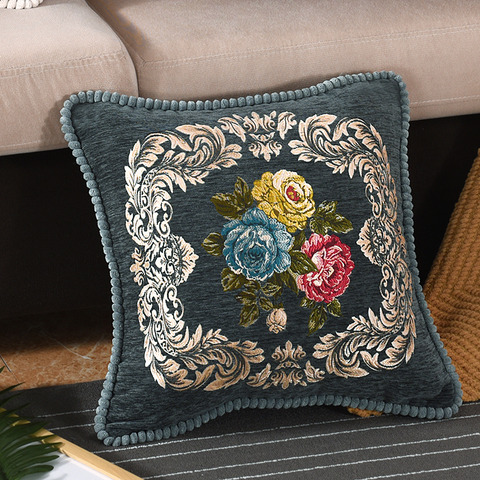 ベルベットとシェニールの豪華なクッションカバー