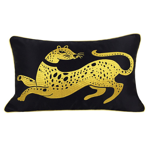 クッションカバー　豹の絵柄