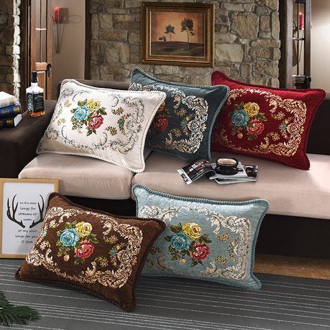 シェニール織りのクッションカバー2